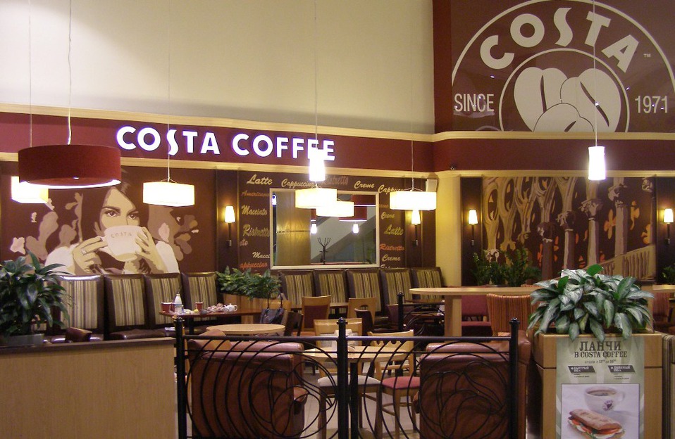 кофейня Costa Coffee Фото 1: меню