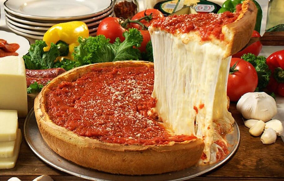 Chicago style Deep Dish Pizza  рецепт